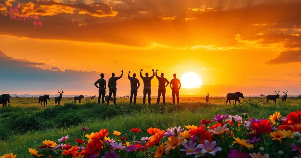 Nelson Mandela Quotes On African Sunrise