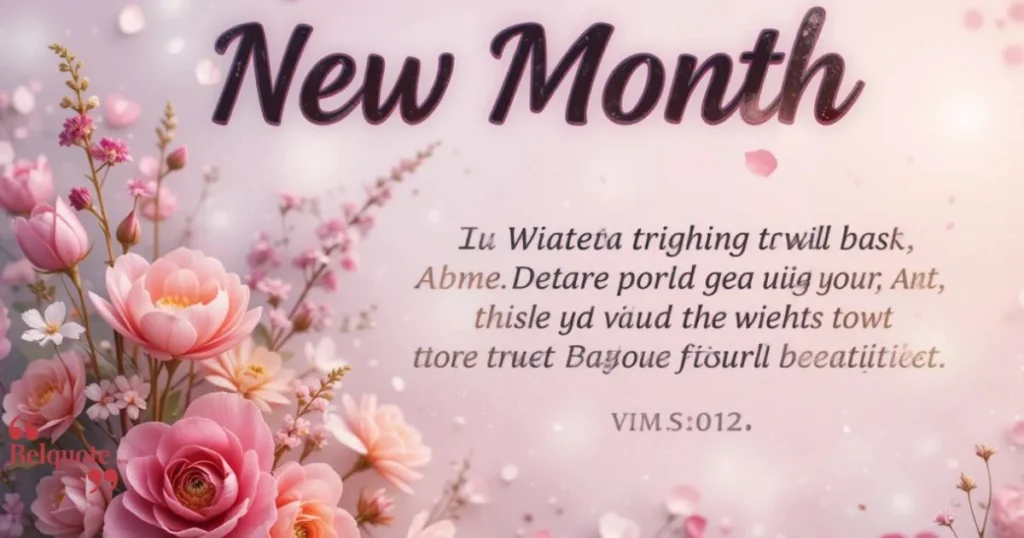 New Month Quotes