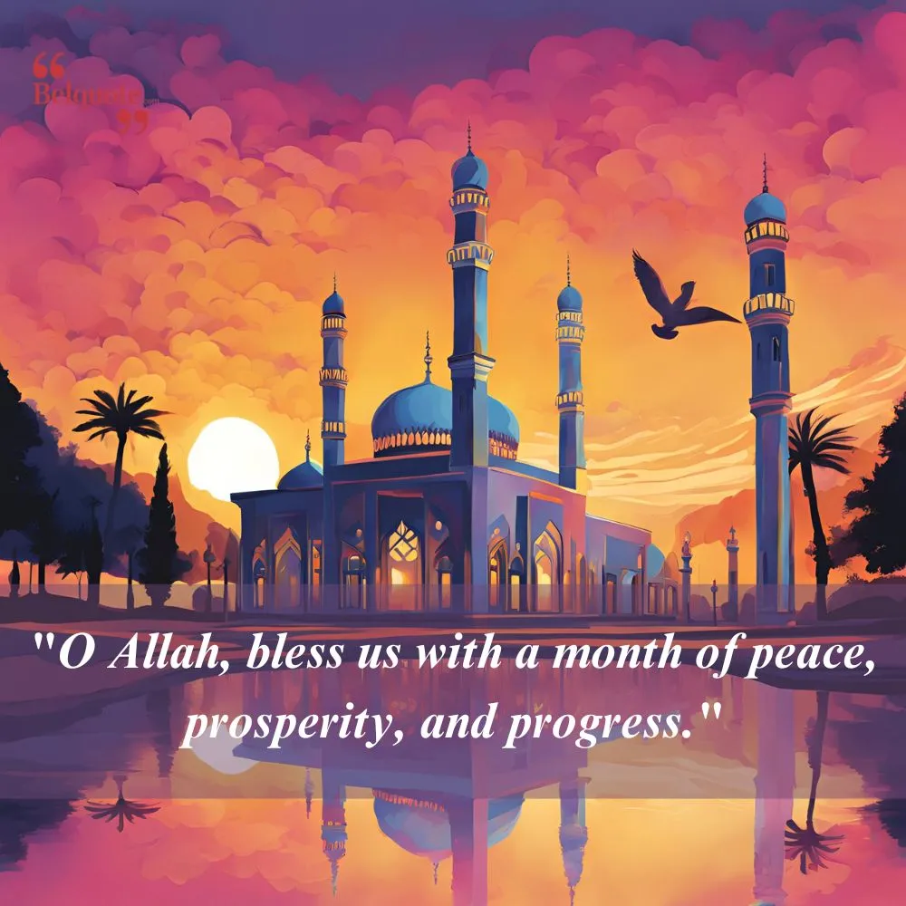 O Allah Bless Us With A Month Of Peace