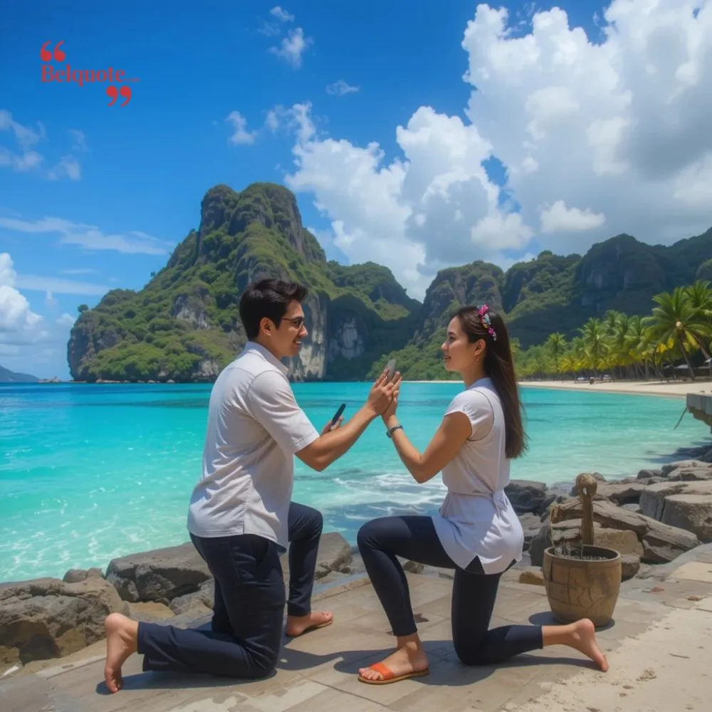 Proposal During A Trip To An Exotic Location