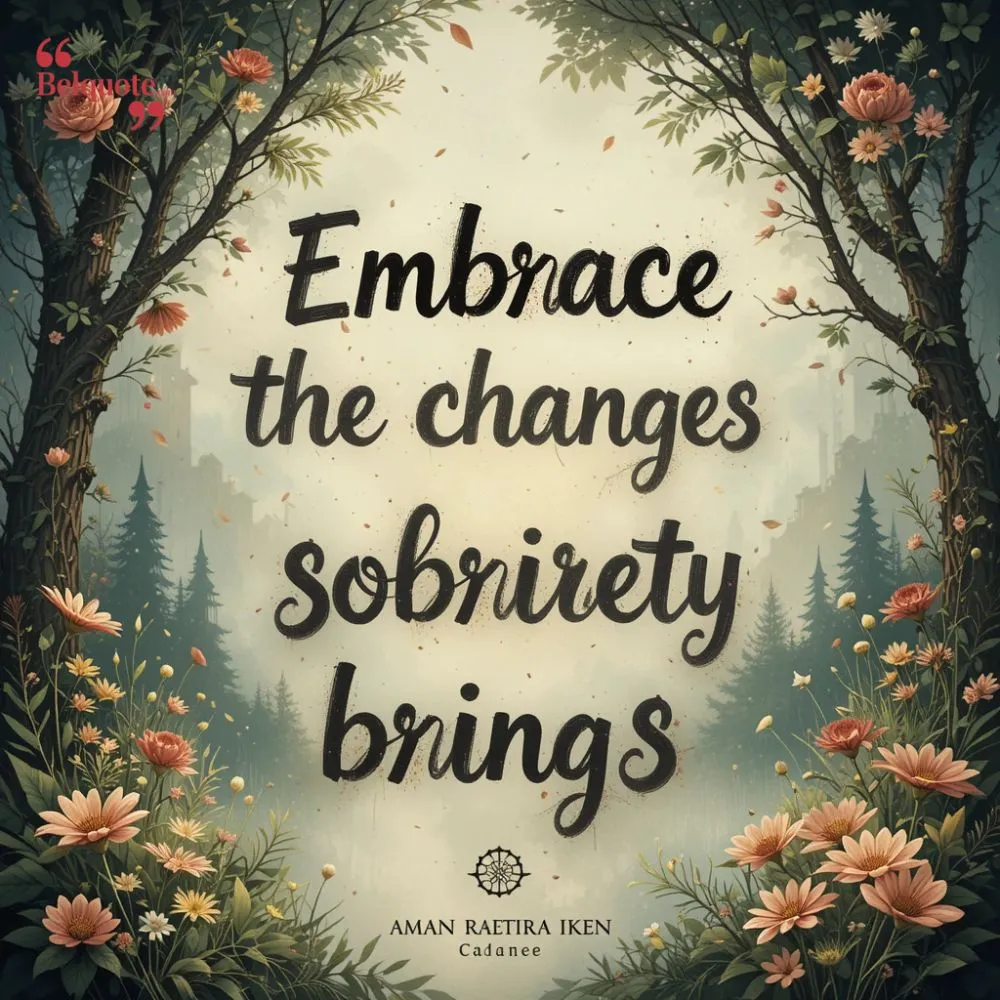 Embrace The Changes Sobriety Brings