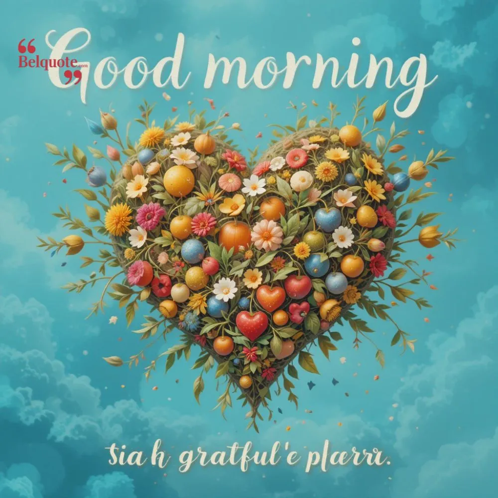 Good Morning Start The Day With A Grateful Heart