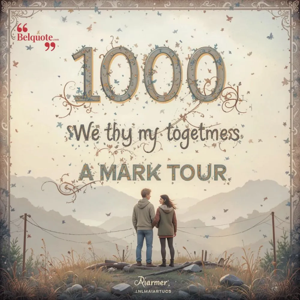 Memorable 1000 Days Togetherness Quotes